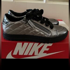 Ron White quilted Napa leather waterproof sneakers